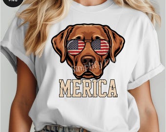 Gafas de sol para perros estilo americano PNG — Imágenes prediseñadas de perros patrióticos para el 4 de julio (Descarga digital)