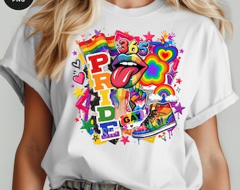 Collage del Orgullo Arcoíris PNG – Arte Pop LGBTQ+ transparente de alta resolución (Descarga digital)