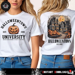 Halloweentown Est 1998 PNG: Retro Halloween University Design (Digital Download)