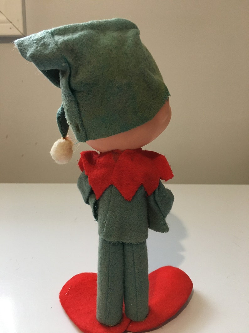 Vintage Christmas Elf Standing 8 inches or 20 CM Tall