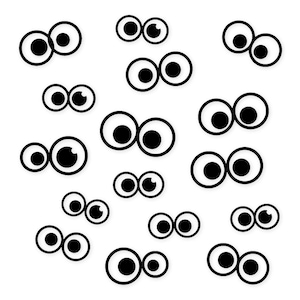 Wiggly Googly Eyes Svg Png: Bold Design For Crafts