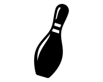 Silhueta de pino de boliche em SVG e PNG: Design digital pronto para corte para Cricut e Silhouette.