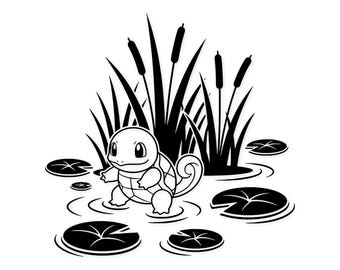 Squirtle Adventure Svg Png: Cut Ready Digital Design For Cricut Silhouette