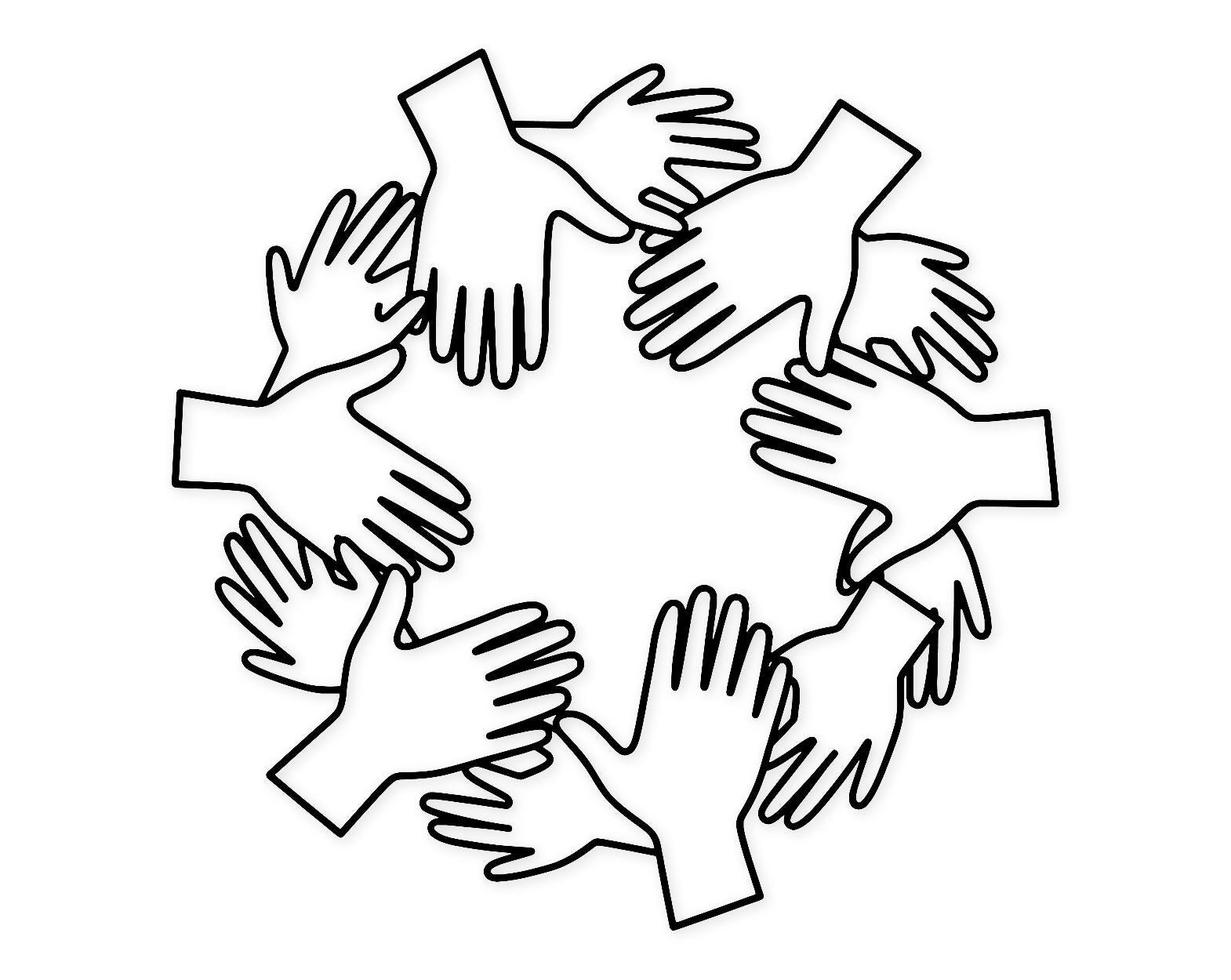 Hands of Unity Svg Png: Bold Clean Design for Community Oriented ...
