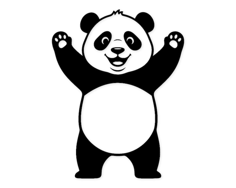 Panda Character SVG PNG: Cute Design for Cricut Projects