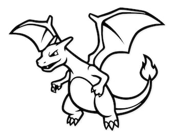 Charizard Silhouette Svg Png: Bold Design For T-Shirts