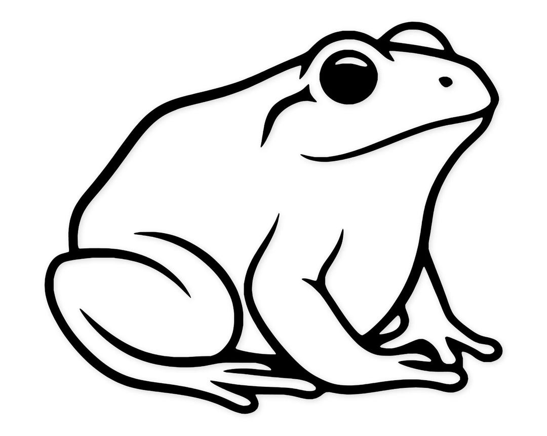Frog Symbol Svg Png: Bold Outlined Design for Scrapbooking - Etsy