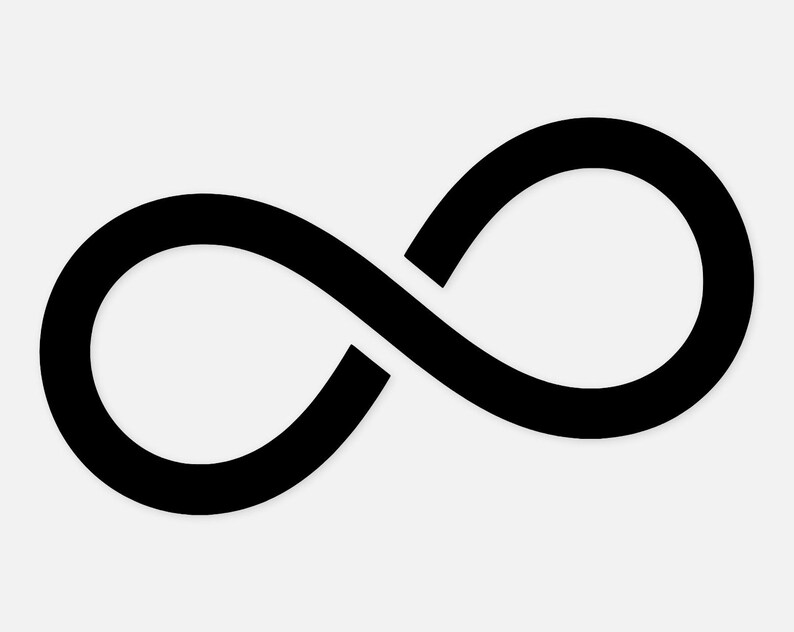 Infinity Symbol Svg Png: Bold Clean Cut File for Crafts - Etsy