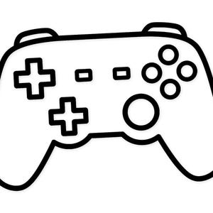 Gamer Controller Icon Svg Png: Cut Ready Digital Design For Cricut Silhouette