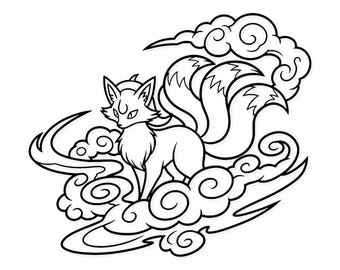 Ninetales Svg Png: Bold & Elegant Design For Crafts