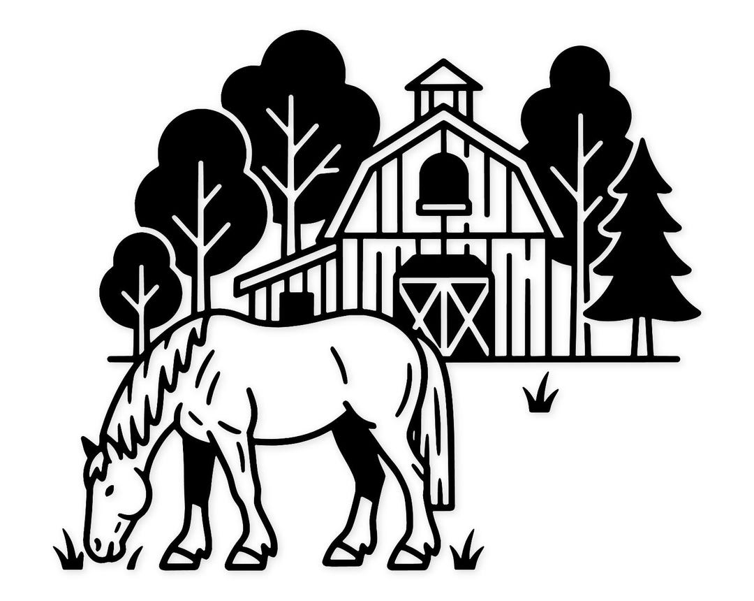 Clydesdale Svg Png: Elegant Countryside Design for Home Decor - Etsy
