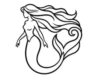 Elegant Mermaid Silhouette Svg Png: Cut Ready Digital Design For Cricut Silhouette
