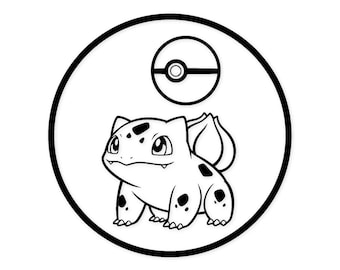 Bulbasaur With Poke Ball Svg Png: Cut Ready Digital Design For Cricut Silhouette