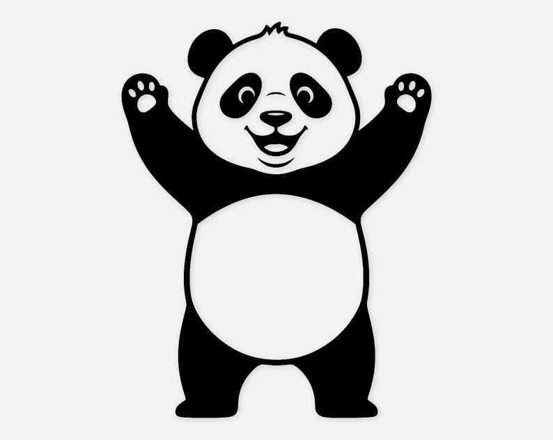 Panda Character SVG PNG: Cute Design for Cricut Projects