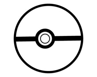 Klassieke Poke Ball pictogram Svg Png: klaar digitaal ontwerp voor Cricut Silhouette