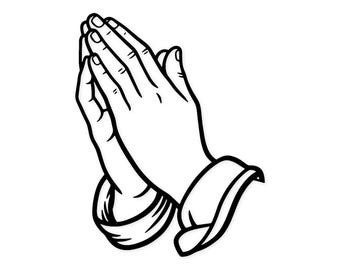 Praying Hands Svg Png: Minimalist Design For Spiritual Projects