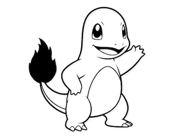 ヒトカゲ SVG、ポケモン ヒトカゲ SVG、ヒトカゲ クリップアート、PNG