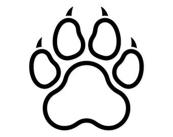 Panther Claw Print Svg Png: Cut Ready Digital Design For Cricut Silhouette