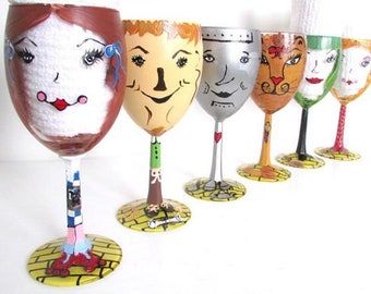 Wizard of Oz Wine Glasses