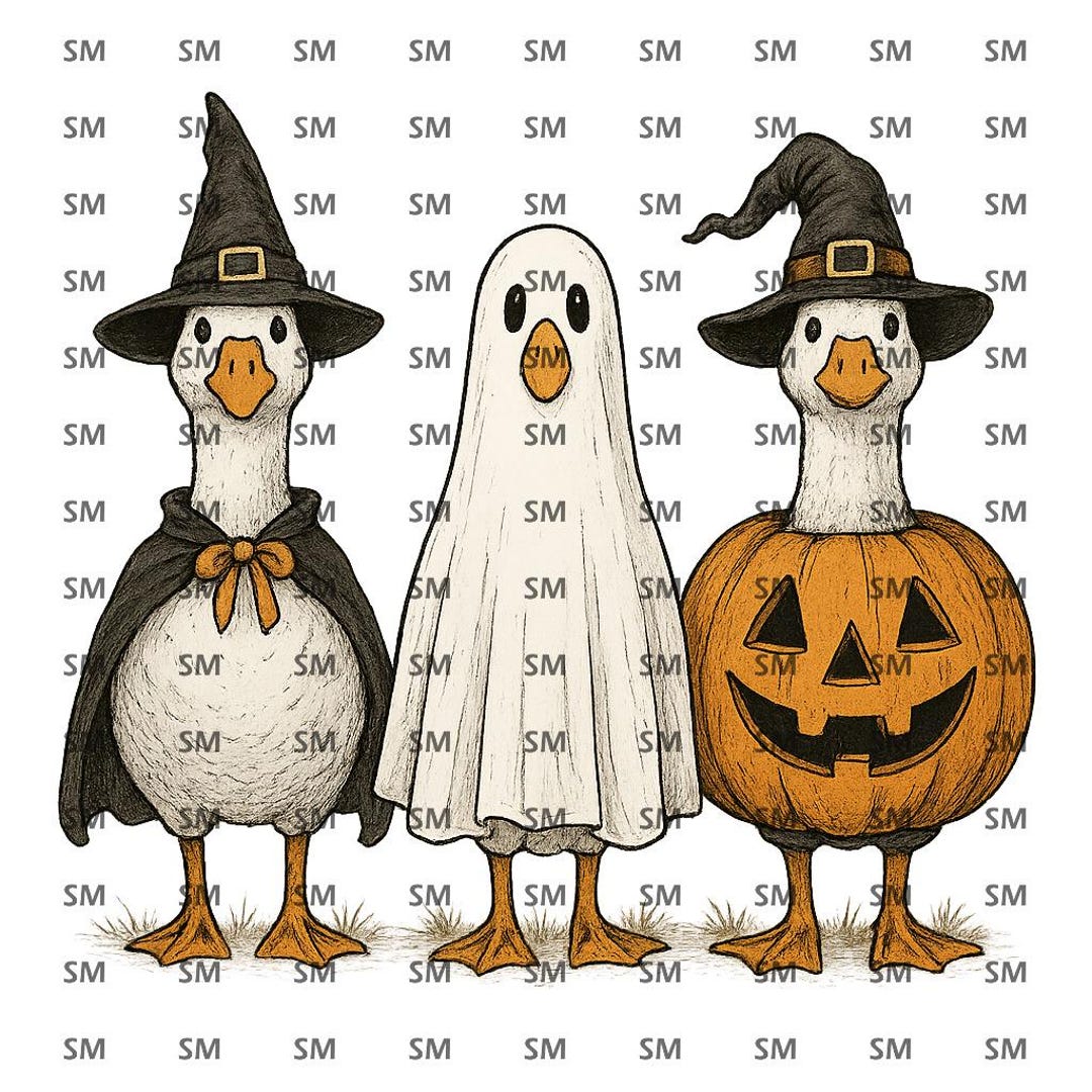 Boo Ghost Goose Png, Halloween Goose PNG, Halloween Shirt, Autumn Png ...