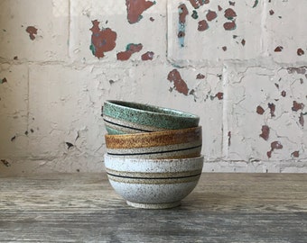 MADE TO ORDER Wheel Thrown Speckled Stoneware small bowl