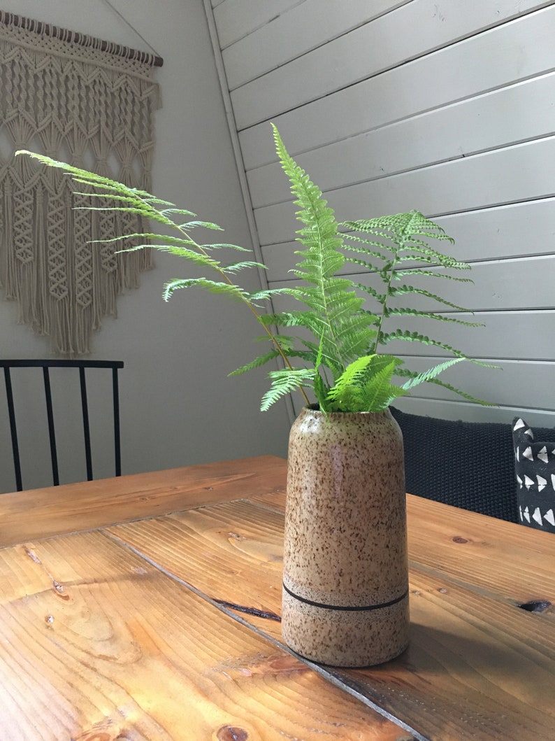 MADE TO ORDER Wheel Thrown Speckled Stoneware Vase - Etsy