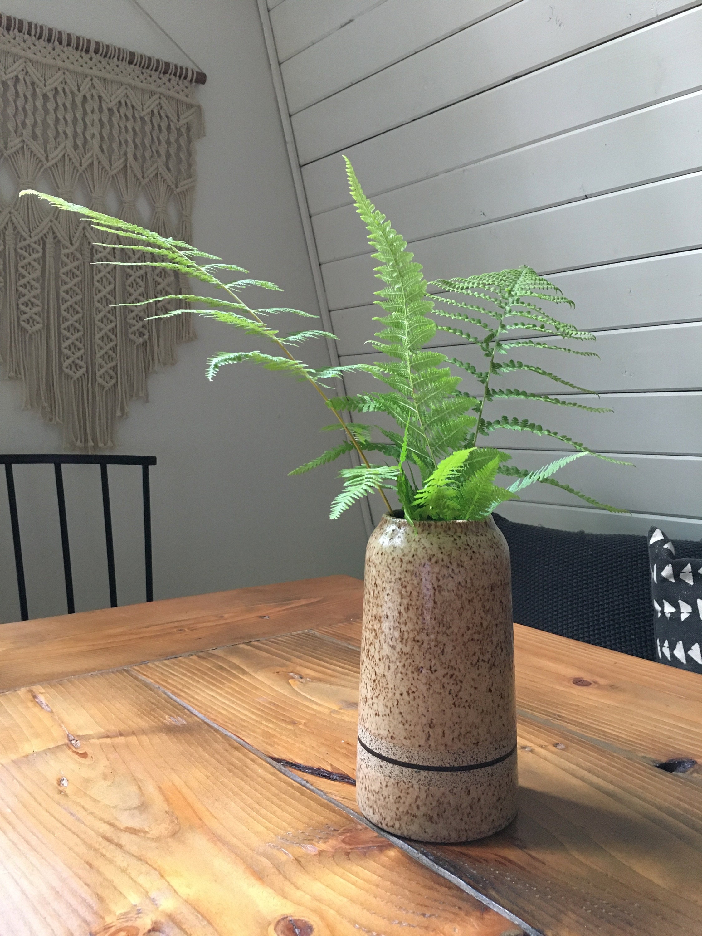 MADE TO ORDER Wheel Thrown Speckled Stoneware Vase - Etsy