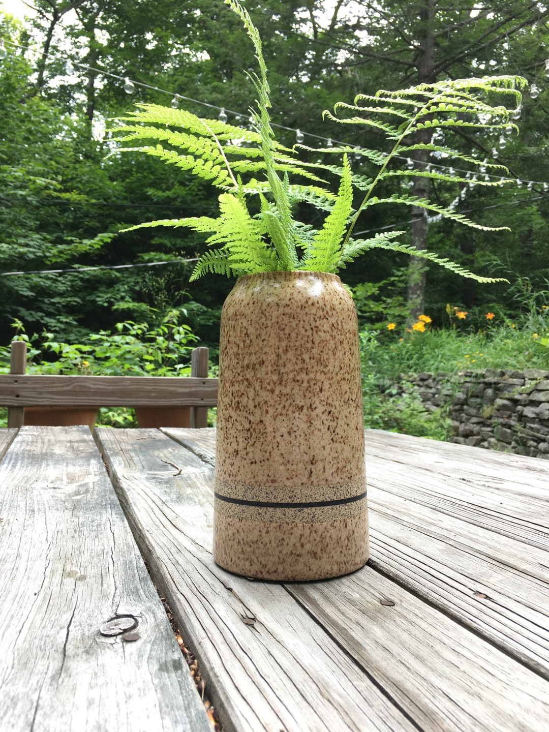 MADE TO ORDER Wheel Thrown Speckled Stoneware Vase - Etsy