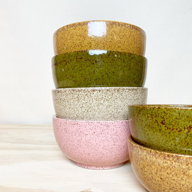 MADE TO ORDER Wheel Thrown Speckled Stoneware Medium Cereal Soup Ice ...