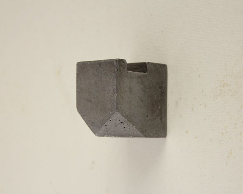 Modern Concrete Hook Etsy