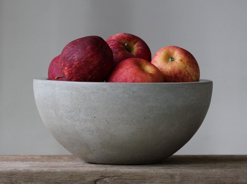 SALE: Large Concrete Fruit Bowl 10