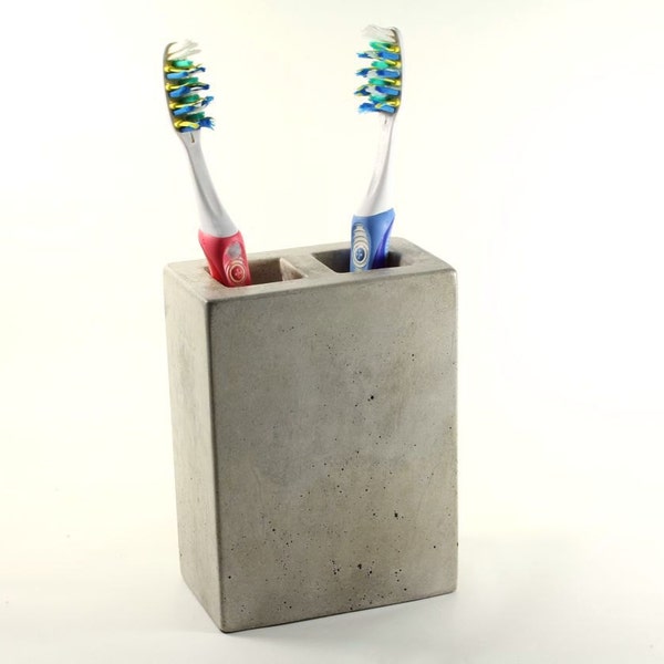 Concrete Toothbrush Holder 2