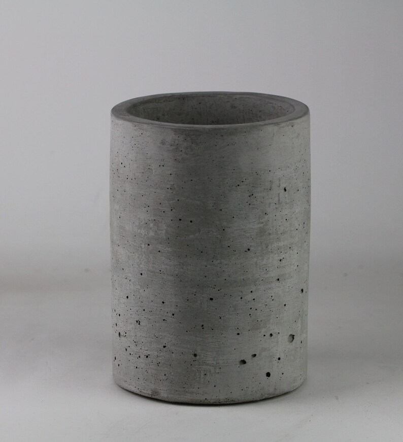 Concrete Utensil Holder Kitchen Utensil Crock Kitchen Etsy