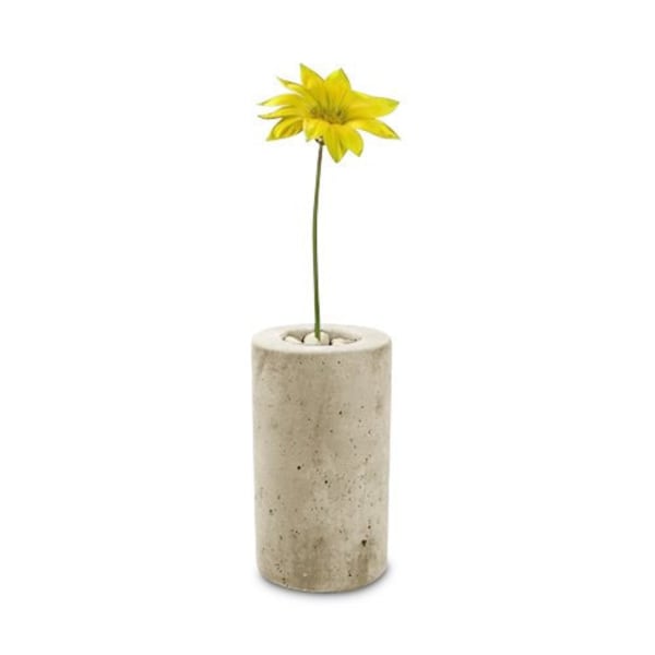 Slim Concrete Bud Vase