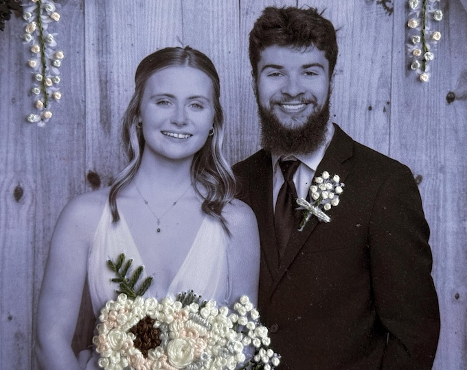 Hand-Embroidered Customized Photo