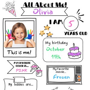 All About Me for students