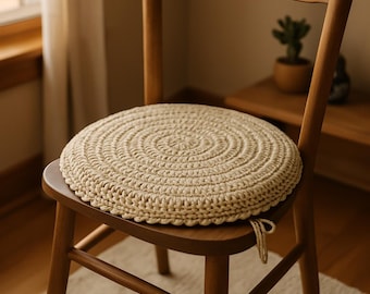 Crochet Chair Cover PDF Pattern – Round or Square