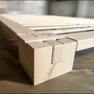 Solid Wood Platform Bed Frame: Heavy Duty, No-Tool Assembly