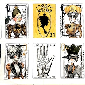 Queen of We’en Panel PD13163 Multi – Halloween cotton panel designed by J. Wecker Frisch for Riley Blake Designs