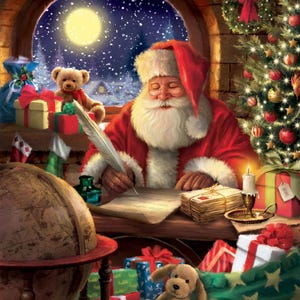 Northcott Letters To Santa - 43X44 inch Santa Panel Christmas panel quilting cotton