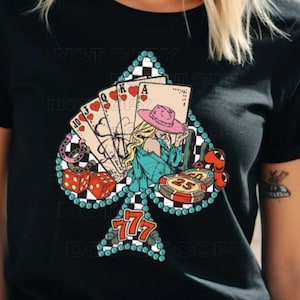Download digital, camisa Ace Card Cowboy, camisa Cowboy Western, camisa Poker Card, camisa Playing Card, camisa Card