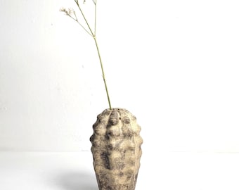 Handmade Ceramic Cactus Vase – Textured Small Planter, London Studio Craft