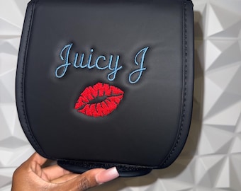 Custom Faux Leather Headrest Cover, Car Accessories, Car Decor, Vehicle Decor, Custom Car Items, Seat Cover