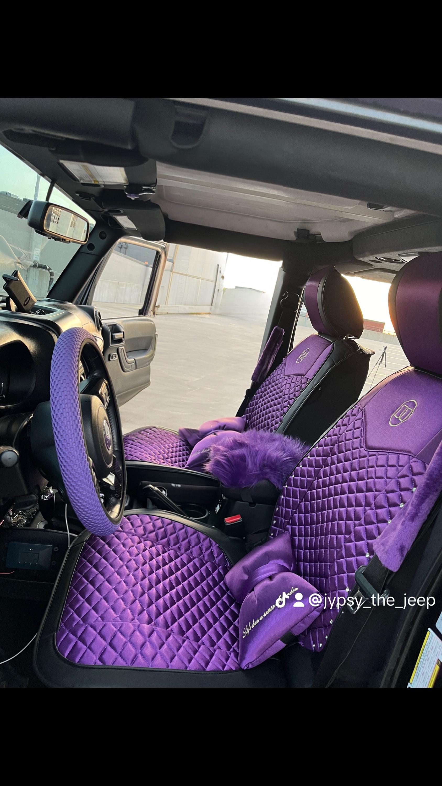 Luxury Car Seat Covers – Full Set with Matching Pillows