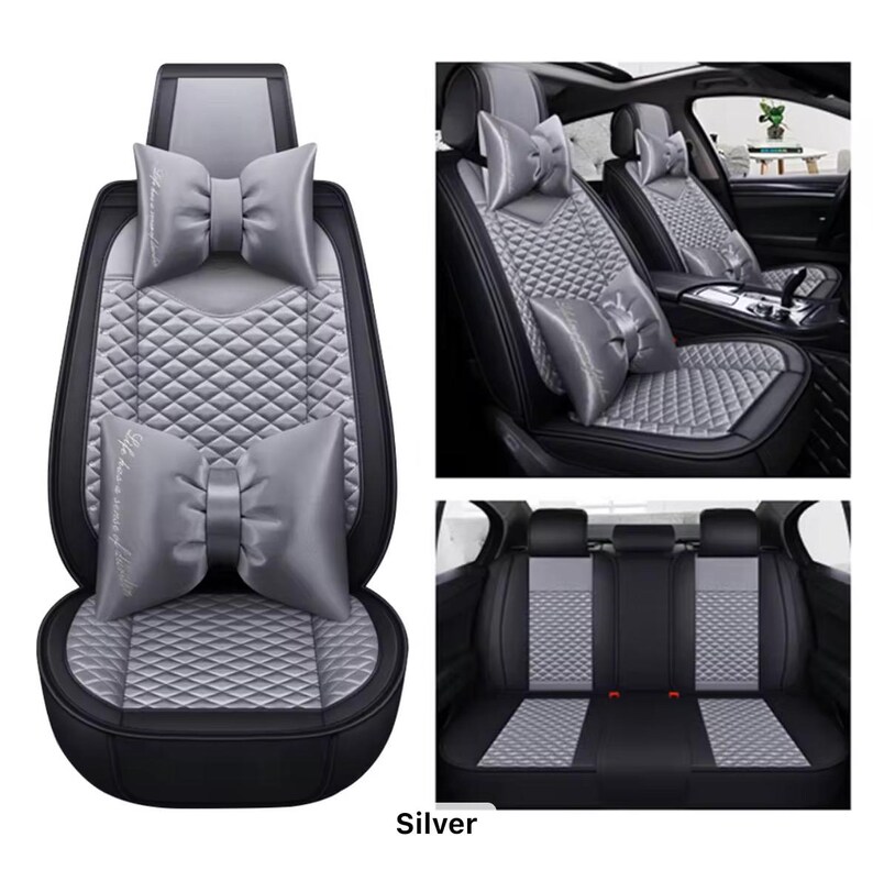 Luxury Car Seat Covers Full Set With Matching Pillows Etsy