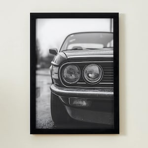 BMW 1990 series 3, Vintage bmw, bmw Wall Art, Black And White Poster, BMW Poster, Classic Car Wall Art, bmw 1990 series