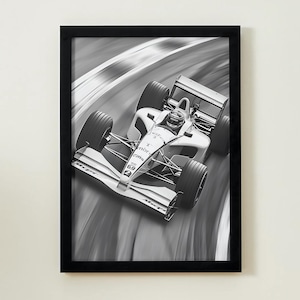 Formula 1 McLaren Poster, Vintage Formula 1 Poster, McLaren Wall Art, Black And White Poster, Mclaren Poster, Car Wall Art, Formula 1