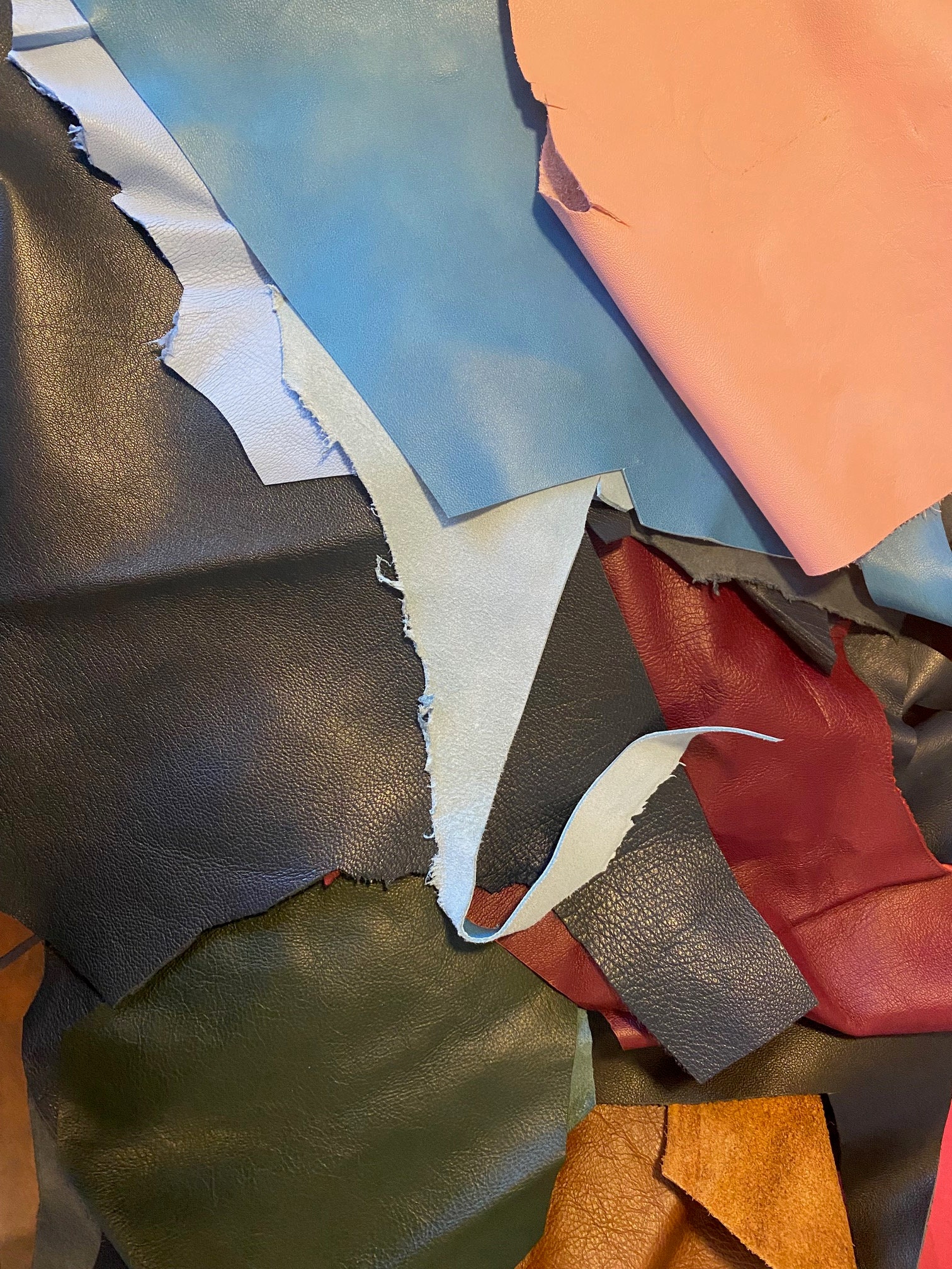 Leather Offcuts Pack 1 mixed Sizes Etsy Australia