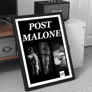 Post Malone “Stage Presence” | Aesthetic Poster/Acrylic Print | Hip-hop/R&B Music Poster | Wall Decor | Musician Inspired Art