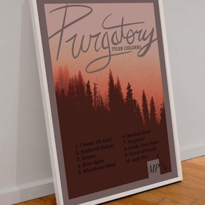 Tyler Childers &quot;Purgatory&quot; | Aesthetic Poster | Country/Western Music Poster | Wall Decor | Musician Inspired Art | Digital Download